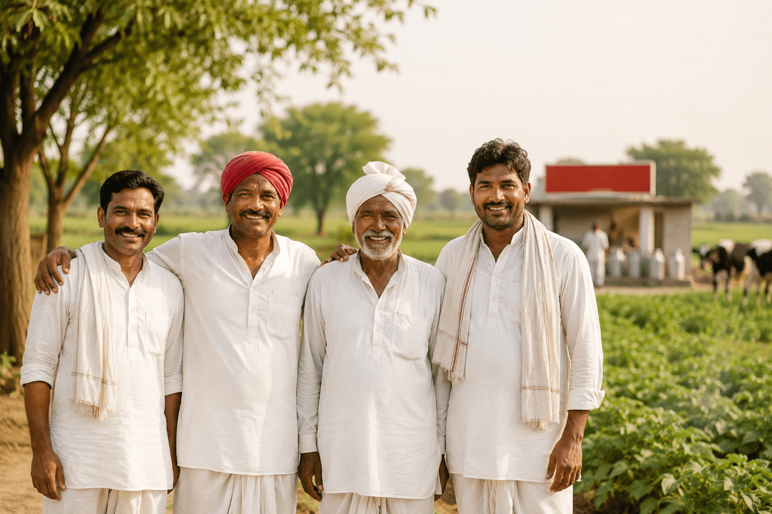 Vijaya dairy farmers from Krishna District