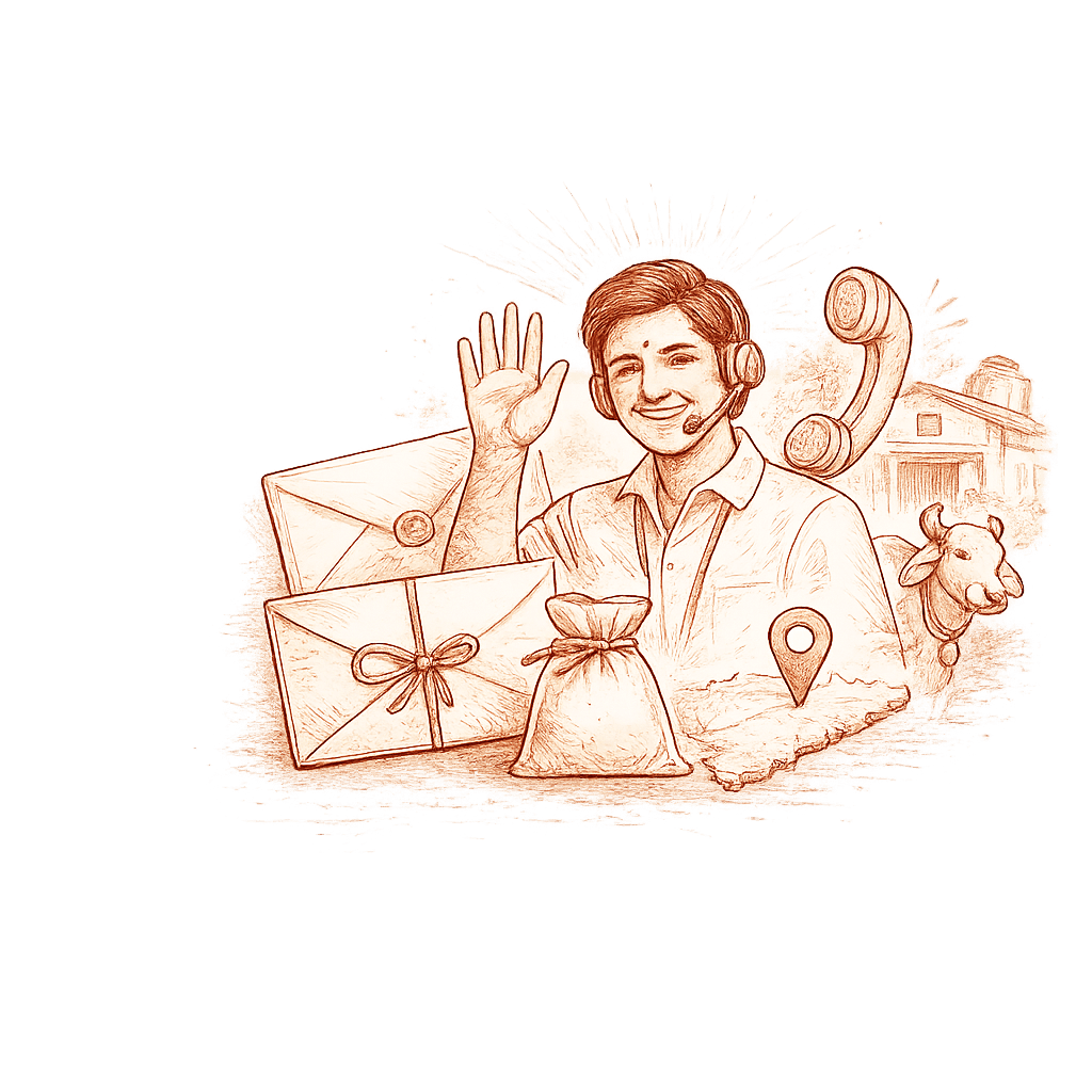 An illustration of Vijaya customer care and contact