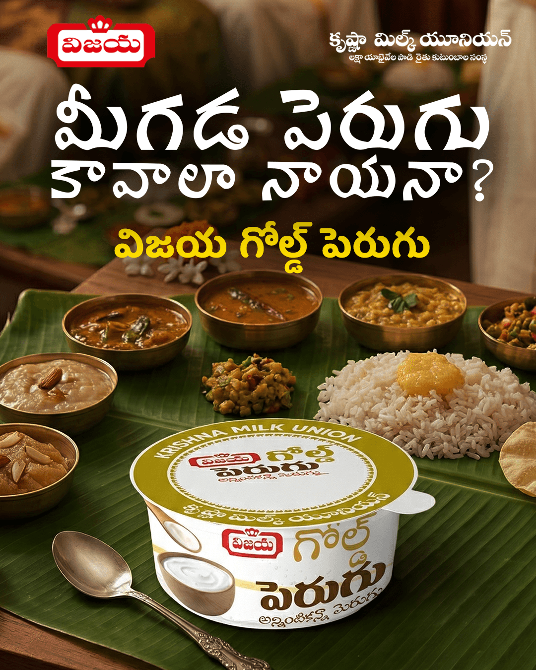 Gold Curd — the taste of a Telugu home, set fresh every morning.